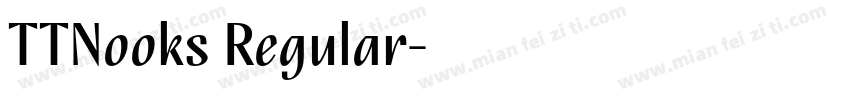 TTNooks Regular字体转换